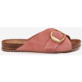 Maciejka Leather Sandals With Golden Buckle | Shoptok.si
