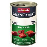 Animonda GranCarno konzerva za pse Adult govedina i divljač 800gr Cene