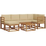  Set vanjskih sofa 7 kom. Prirodna i bež | shoptok.hr