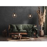  Luster na sajli MATT 2xE27/60W/230V pauk crna/bakarna | Eponuda.com