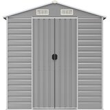  Vrtna kućica svijetlosiva 191x895x198 cm pocinčani čelik | shoptok.hr