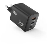 Blue Star GaN 4A 65W mrežni punjač 2 x Type C + USB A PD QC4.0 VT-43 crni | shoptok.hr