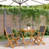 vidaXL 3-dijelni bistro set od tkanine i masivnog drva antracit Cijene