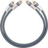 Oehlbach cinch avdio priključni kabel [2x moški cinch konektor - 2x moški cinch konektor] 1.00 m antracitna pozlačeni konektorji NF 14 MASTER, (20431588) Cene
