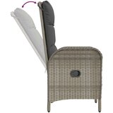  Zunanji stoli 2 kosa poli ratan sive barve, (20661625) | Shoptok.si