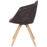 Kayoom SET NASLANJAČEV, les, tekstil rjava, črna | Shoptok.si