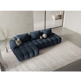 Cosmopolitan Design Temno modra raztegljiva/s prostorom za shranjevanje kotna sedežna garnitura (levi kot/z ležalnikom) Linz – | Shoptok.si