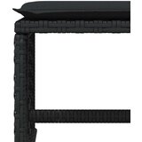  Vrtni stolci s jastucima 4 kom crni 41x41x36 cm od poliratana | shoptok.hr