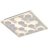 CINQUE bela led stropna svetilka z glasovnim upravljanjem s pomočjo mobilne aplikacije s kovinskim senčilom 55x55 cm cifavo – | Shoptok.si
