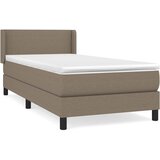  Krevet s oprugama i madracem smeđesivi 100 x 200 cm od tkanine | shoptok.hr