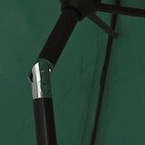  LED konzolni vrtni suncobran 3 m zeleni | shoptok.hr