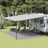  Tepih za šator antracit i bijeli 400 x 800 cm HDPE | shoptok.hr
