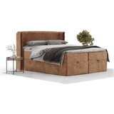 Maison de Rêve Oranžna boxspring postelja s prostorom za shranjevanje 160x200 cm Passion – | Shoptok.si