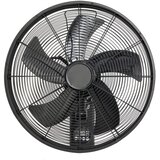  ZEVENTI - Zidni ventilator FANNY 50W/230V crni + daljinski upravljač | Eponuda.com