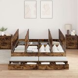  Krevet s prostorom za pohranu dimljeni hrast 140x200 cm | shoptok.hr