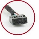 Gembird CCUSBRECEPTACLE double USB receptacles on bracket 25cm | ePonuda.com