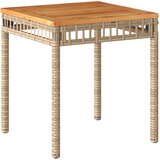  3-dijelni bistro set od poliratana i masivnog drva bagrema bež | shoptok.hr