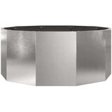  Cvetlično korito srebrna 120 x 120 x 50 cm Nerjaveče jeklo, (5000207375) | Shoptok.si