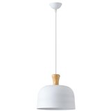  Luster na kablu SIMPLO 1xE27/15W/230V, bela, prečnik 27 cm | Eponuda.com