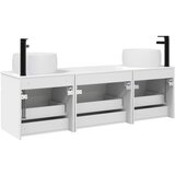  Set ormarića za kupaonicu 3 kom. Bijela visokog sjaja 49 x 44,5 x 66 cm | shoptok.hr
