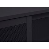 Unique Furniture Črna kovinska TV omarica 160x55x45 cm Veep – | Shoptok.si