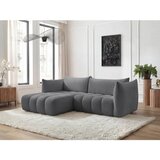 Bobochic Paris Siva kotna sedežna garnitura iz tkanine bouclé (levi kot/z ležalnikom) Azra – | Shoptok.si