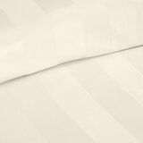 Catherine Lansfield Kremno bela satenasta posteljnina za zakonsko posteljo 200x200 cm So Soft Satin Stripe &amp;ndash; Slike