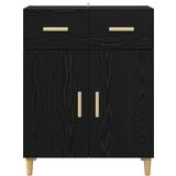 vidaXL Kreveta Crni hrast 34 x 69.5 x 89 cm Konstruirano drvo | shoptok.hr