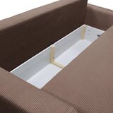 MID.YOU ZOFA S POSTELJNO FUNKCIJO, rjava tekstil | Shoptok.si