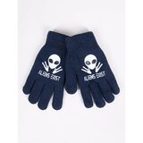 Yoclub Kids's Gloves RED-0201C-AA5A-002 Navy Blue Cene