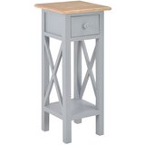 vidaXL 280058 Side Table Grey 27x27x65,5 cm Wood Cijene