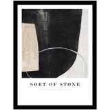 Malerifabrikken Plakat z okvirjem 32x42 cm Sort Of Stone – Cene