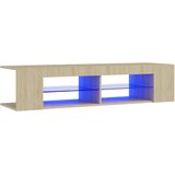 TV ormarić s LED svjetlima boja hrasta sonome 135 x 39 x 30 cm | shoptok.hr