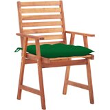 Maison Chic Vrtni jedilni stoli - Stol za vrt 2 kosa z blazinami trden akacijev les JS328, (21877948) | Shoptok.si