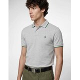 Polo Ralph Lauren Polo majice kratki rokavi POLO COUPE DROITE EN COTON BASIC MESH COL RAYE Siva | Shoptok.si