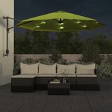  Zidni suncobran s LED svjetlima svjetlozeleni 290 cm | Eponuda.ba