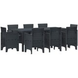  Vrtni set za objed 9 kom. Antracit Polipropilen | shoptok.hr