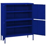 vidaXL Omara za shranjevanje mornarsko modra 80x35x101,5 cm jeklo | Shoptok.si