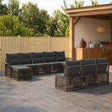  Sjedeća garnitura za vrt 10 kom. Siva poliratan 70.5 x 62 x 70 cm | Shoptok.si