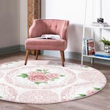 Mila Home Svetlo rožnata pralna/primerna za robotski sesalnik okrogla preproga ø 120 cm Comfort – | Shoptok.si