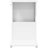  Bocni stol s kotačem Bijelo 40 x 35 x 60 cm Konstruirano drvo | shoptok.hr