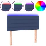Maison Chic led posteljno vzglavje - vzglavna omarica - nočna omarica modro 80x5x78/88 cm blago, (21711317) | Shoptok.si