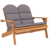 vidaXL Vrtna klop adirondack z blazinami 126 cm trden akacijev les, (20658640) Cene