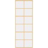  Klizna vrata zlatna 76x205 cm prozirno staklo ESG i aluminij | shoptok.hr