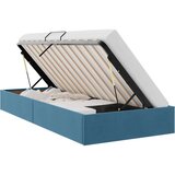  Ottomanska Okvir za krevet s pohranom s pohranom Baršun - Tamno plava 90 x 190 cm | shoptok.hr