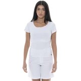 Leone 1947 Majice s kratkimi rokavi Woman Rib T-Shirt Chic Bela | Shoptok.si