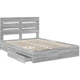  Postelja s shranjevanjem z vzglavjem Siva Sonoma 150 x 200 cm, (5000106667) | Shoptok.si