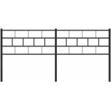  Metalno zamjensko uzglavlje crno 160 cm | shoptok.hr