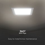  led ugradno stropno svetlo samsung čip LED/18W/230V 3000K 22x22 cm belo | Eponuda.com