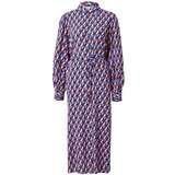 Y.a.s Dolga srajca 'ZAGGA' temno modra / rjava / črna / off-bela | Shoptok.si